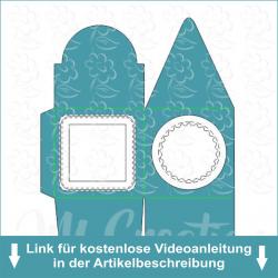 Box mit Henkel - Stanzschablone